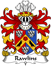 Welsh Coat of Arms for Rawlins (Bishop of St David’s)