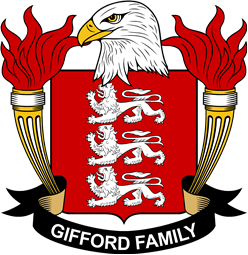 Coat of arms used by the Gifford family in the United States of America