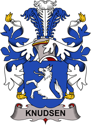 Coat of arms used by the Danish family Knudsen