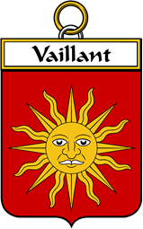 French Coat of Arms Badge for Vaillant