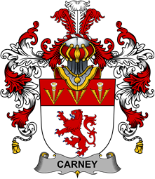 Irish Family Coat of Arms (v.25b) Carney