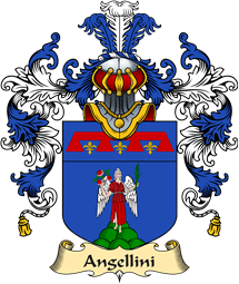 Italian Family Coat of Arms (v.25a) Angellini
