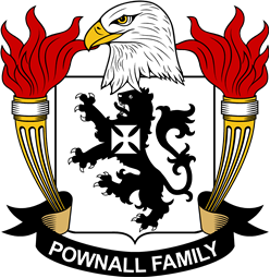 Coat of arms used by the Pownall family in the United States of America