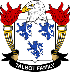 Coat of arms used by the Talbot family in the United States of America