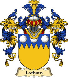 Welsh Family Coat of Arms (v.25) Lathom (of Lleweni Green, Denbighshire)