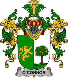 Irish Family Coat of Arms (v.25b) Connor or O