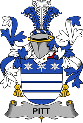 Irish Coat of Arms for Pitt