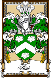 Scottish Coat of Arms Bookplate for Flint