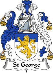English Coat of Arms for the family St George
