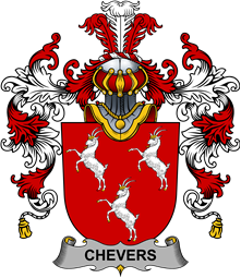 Irish Family Coat of Arms (v.25b) Chevers