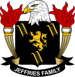 Coat of arms used by the Jeffries family in the United States of America
