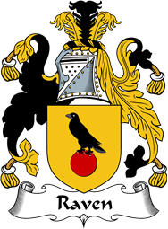 English Coat of Arms for the family Raven