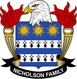 Coat of arms used by the Nicholson family in the United States of America
