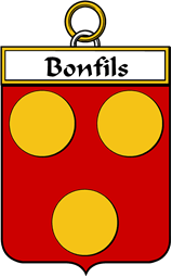 French Coat of Arms Badge for Bonfils