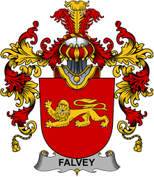 Irish Family Coat of Arms (v.25b) Falvey or O