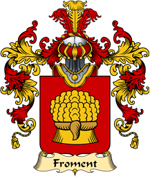 French Family Coat of Arms (v.25) Froment
