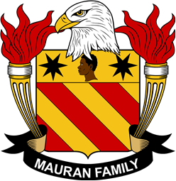 Coat of arms used by the Mauran family in the United States of America