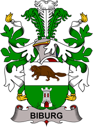 Coat of arms used by the Danish family Biburg