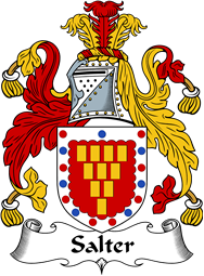 English Coat of Arms for the family Salter