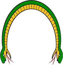 Serpent Enarched Head at Both Ends