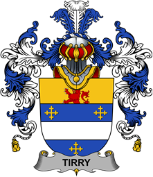 Irish Family Coat of Arms (v.25b) Tirry