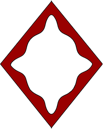 Diamond Shield-Bordure Wavy