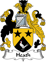 English Coat of Arms for the family Heath