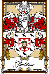 Scottish Coat of Arms Bookplate for Gladstone