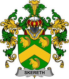 Irish Family Coat of Arms (v.25b) Skereth or Skerret