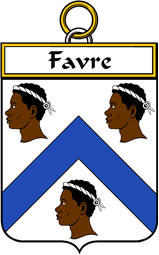 French Coat of Arms Badge for Favre