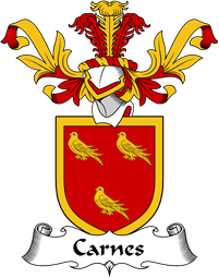 Coat of Arms from Scotland for Carnes
