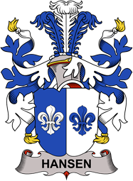 Coat of arms used by the Danish family Hansen