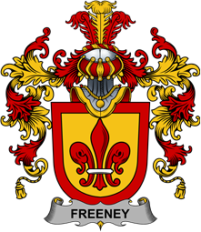 Irish Family Coat of Arms (v.25b) Freeney