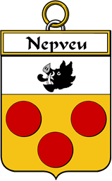 French Coat of Arms Badge for Nepveu