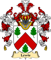 Welsh Family Coat of Arms (v.25) Lewis (of Abergavenny, Monmouthshire)