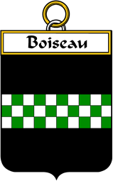 French Coat of Arms Badge for Boiseau