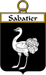 French Coat of Arms Badge for Sabatier