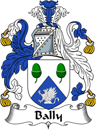 English Coat of Arms for the family Bally