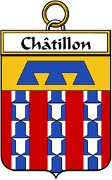 French Coat of Arms Badge for Châtillon