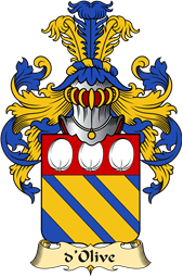 French Family Coat of Arms (v.23) for Olive (d