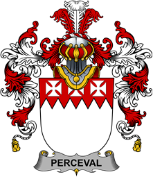 Irish Family Coat of Arms (v.25b) Perceval