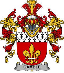 Irish Family Coat of Arms (v.25b) Gamble