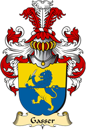 v.23 Coat of Family Arms from Germany for Gasser
