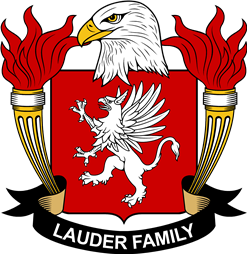 Coat of arms used by the Lauder family in the United States of America