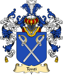 Italian Family Coat of Arms (v.25a) Tonti