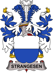 Coat of arms used by the Danish family Strangesen
