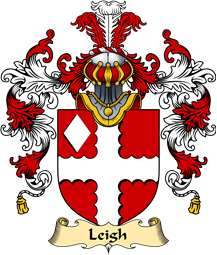 English Family Coat of Arms (v.25) Leigh