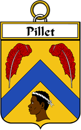 French Coat of Arms Badge for Pillet