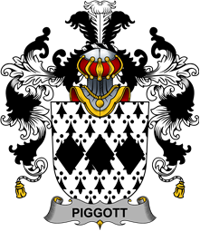 Irish Family Coat of Arms (v.25b) Piggott