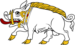 Boar Passant Ducally Gorged